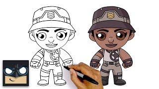 How To Draw Recon Expert  Fortnite [upl. by Ennairb]