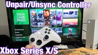 Xbox Series XS How to Unpair  Unsync Controller [upl. by Rebmak634]