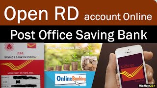 How to open Post office recurring depositRD account online  POSB mobile banking  India Post [upl. by Kimberlee]