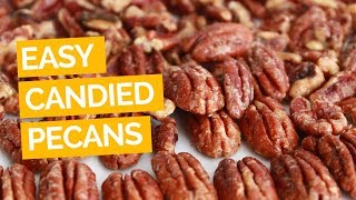 Easy Candied Pecans Recipe [upl. by Ivan]