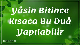 Yâsin Bitince Kısaca Bu Duâ Yapılabilir  Kayıp Dualar [upl. by Vallie]