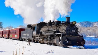 Winter STEAM TRAIN Cumbres amp Toltec Scenic [upl. by Sokin]