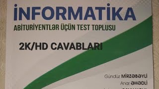 İNFORMATİKA TEST Toplusu cavabları 2kHD [upl. by Airdnua404]