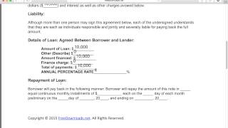 How to Write a Free Personal Loan Agreement  PDF  Word [upl. by Ecirehc]
