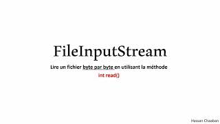 04 FileInputStream  Example 1 [upl. by Rehtae630]