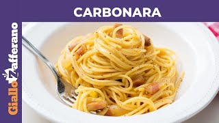 CARBONARA PERFETTA la ricetta di GialloZafferano [upl. by Yniffit191]