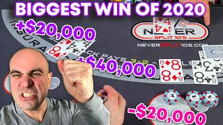 Biggest Blackjack Win of 2020 [upl. by Haney]