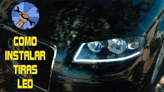 COMO INSTALAR TIRAS LED EN FAROS [upl. by Juni]