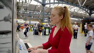 Freya Ridings  Lost Without You Live at Dublins Heuston Station [upl. by Oer]