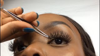 HOW TO Apply False Eyelashes for Beginners [upl. by Irisa]