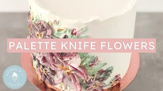 Buttercream Palette Knife Flower Technique for Cakes  Georgias Cakes [upl. by Romeo]