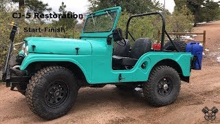 1965 Jeep CJ5 Restoration Full Video [upl. by Nalhsa161]