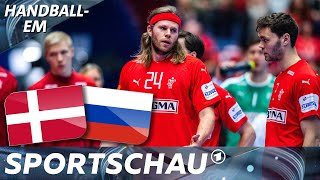 Tschüss Dänemark Knapper Sieg gegen Russland zum Abschied  HandballEM  Sportschau [upl. by Adaminah]