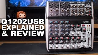 Behringer XENYX Q1202USB Mixer Review  Test  Explained [upl. by Llehsyar]