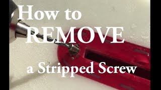 Trick Removing a stripped screw [upl. by Attemaj]