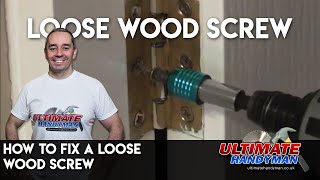 How to fix a loose wood screw [upl. by Laubin]