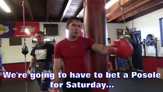 CARLOS CUADRAS DEBATES amp BETS WITH TRAINER RUDY HERNANDEZ OVER CRAWFORD VS POSTOL  EsNews Boxing [upl. by Bunce]