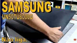 SAMSUNG UN50TU8000G não liga [upl. by Catto]