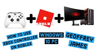 Roblox Xbox One Controller For Windows 10 PC  How to connect Bluetooth or Wired [upl. by Idnal898]