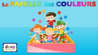 La famille des couleurs Paroles français et anglaisⒹⒺⓋⒶ Education enfants [upl. by Bertram]