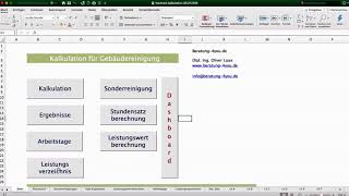 Kalkulationstool für die Gebäudereinigung [upl. by Verdie]