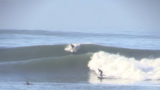 SURFING A FIRING POINT BREAK ON BIG SWELL [upl. by Elkcim]