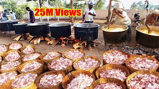 COOKING 500KG MUTTON BIRYANI  For 3000 Peoples Marriage Function [upl. by Nike691]