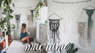 How To Macrame  Beginner’s Tutorial Easy Step by Step Guide [upl. by Aloysia]