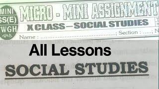 10th Class Most IMPORTANT  Mini Assignment For Board Exams 2024 SOCIAL STUDIES [upl. by Talanian]