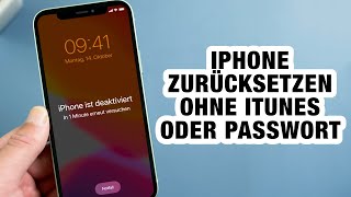 iPhone zurücksetzen ohne iTunes oder Passwort  iPhone nicht verfügbar Die effektivste Methoden2024 [upl. by Odeen]