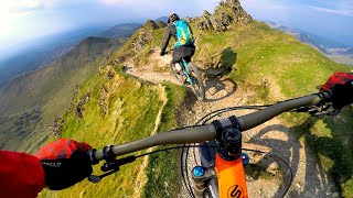 What are we getting into  Mountain Biking Snowdon [upl. by Norreg]