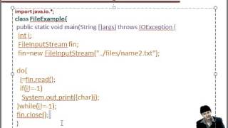 Lecture 45 Reading from file using FileInputStream in Java Hindi [upl. by Stormy]