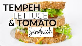 How to Cook Tempeh  An Easy VEGAN TLT Sandwich [upl. by Karlene]