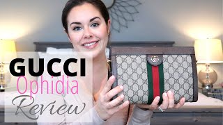 GUCCI OPHIDIA SMALL SHOULDER BAG  Review TryOn amp What Fits Inside  Roxstud Diaries [upl. by Anidan]