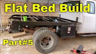 HOW TO BUILD A FLAT BED FOR A PICKUP TRUCK SILVERADO 3500HD PART 5 DIY FLATBED DUALLY TRUCK BED [upl. by Cahilly]