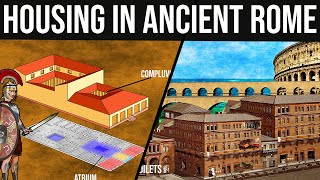 Housing and Houses in Ancient Rome  Domus Insula Villa [upl. by Enyawad]