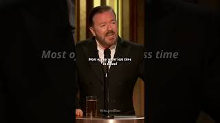 Ricky Gervais ROASTS Hollywood 😂 [upl. by Naujtna]