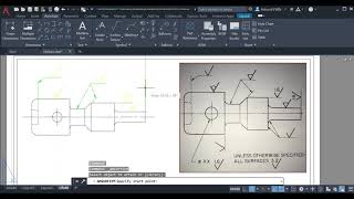 Adding surface roughness symbols in AutoCAD Mechanical 2021 [upl. by Esyla166]