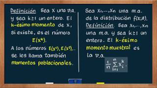 0398 Método de momentos [upl. by Sivi]