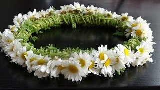 Papatyalardan Taç Yapımı Yeni  DIY Crown Made of Daises [upl. by Wester781]