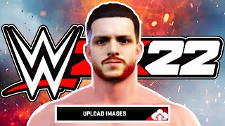 FACE SCAN amp IMAGE UPLOAD WWE 2k22 [upl. by Nwahsyt714]