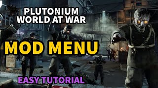 How to get a MOD MENU in PLUTONIUM WAW  EASY TUTORIAL [upl. by Nwahsar]