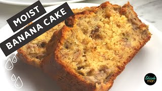 Easy and Irresistibly Delicious  The Ultimate Moist Banana Walnut Cake Recipe [upl. by Cloutman]