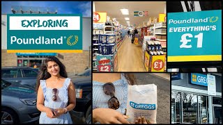 Exploring Poundland  Lowcost store in the Uk  £1 Products  International student vlog [upl. by Lamarre]