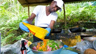 Jamaican Food 🇯🇲 KING OF CURRY GOAT  Oxtail and Ackee in Montego Bay Jamaica [upl. by Tica]