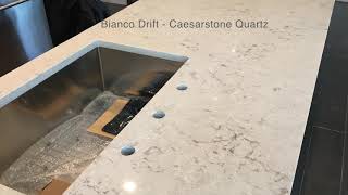 Bianco Drift Caesarstone Kitchen Countertops [upl. by Gloriane752]