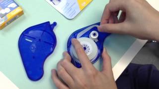 How to refill Herma glue dispenser  paperlovers [upl. by Davilman]