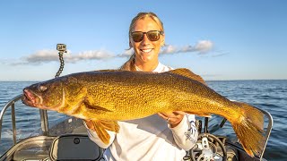 Walleye Fishing Lake Michigan CATCH amp COOK  Field Trips Wisconsin [upl. by Isac]