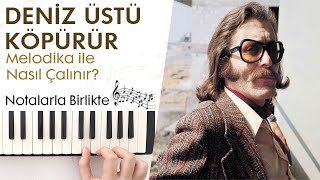 Deniz Üstü Köpürür Melodika Notaları ve ÇalınışıHızlı  Yavaş [upl. by Webster]