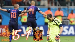 Netherlands vs Spain 51 All Goals And Highlights  FIFA World Cup 2014 [upl. by Mcgrody]